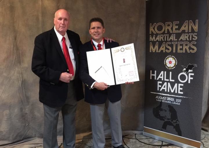 Alain Burrese inducted into the Korean Martial Arts Masters Hall of Fame
